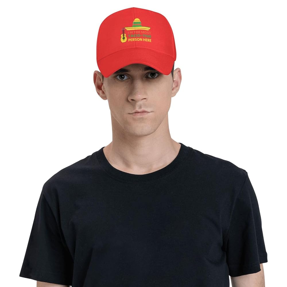 KOSPOGO I M The Most Taco Tive Person Here Baseball Cap for